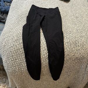 Black Leggings Lululemon with mesh sides